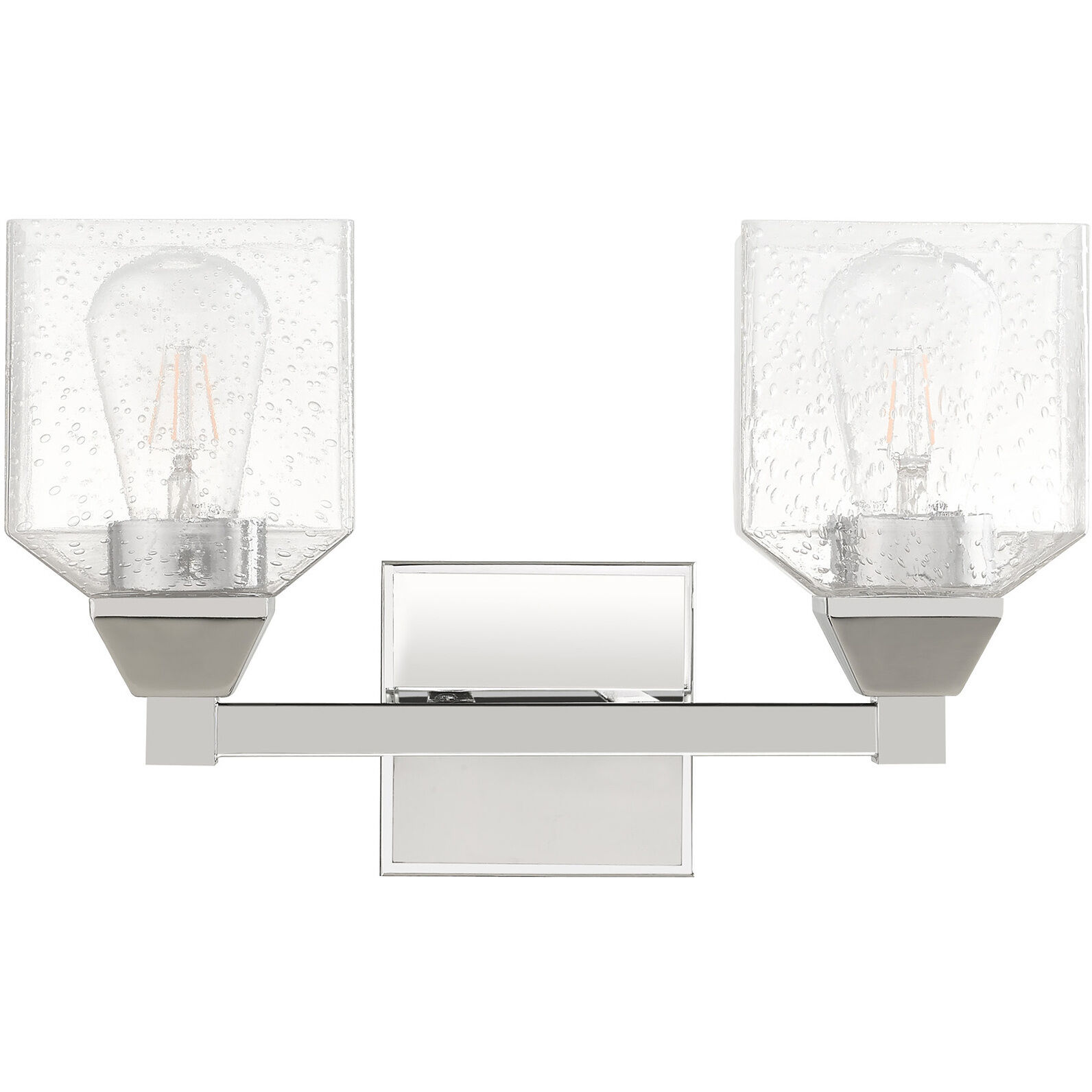 Aragon 2 Light 15 inch Polished Chrome Bath Vanity Wall Light