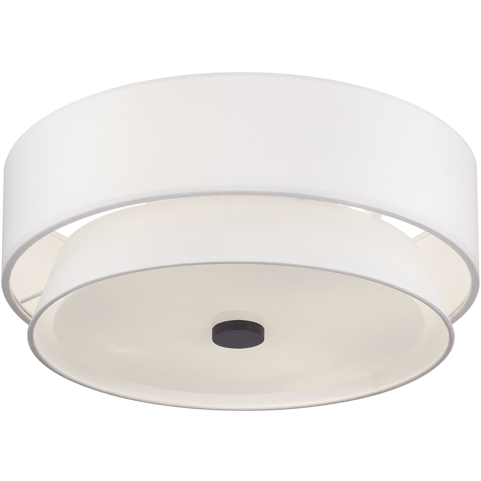 Fontana 4 Light 18 inch Bronze Semi-Flush Ceiling Light
