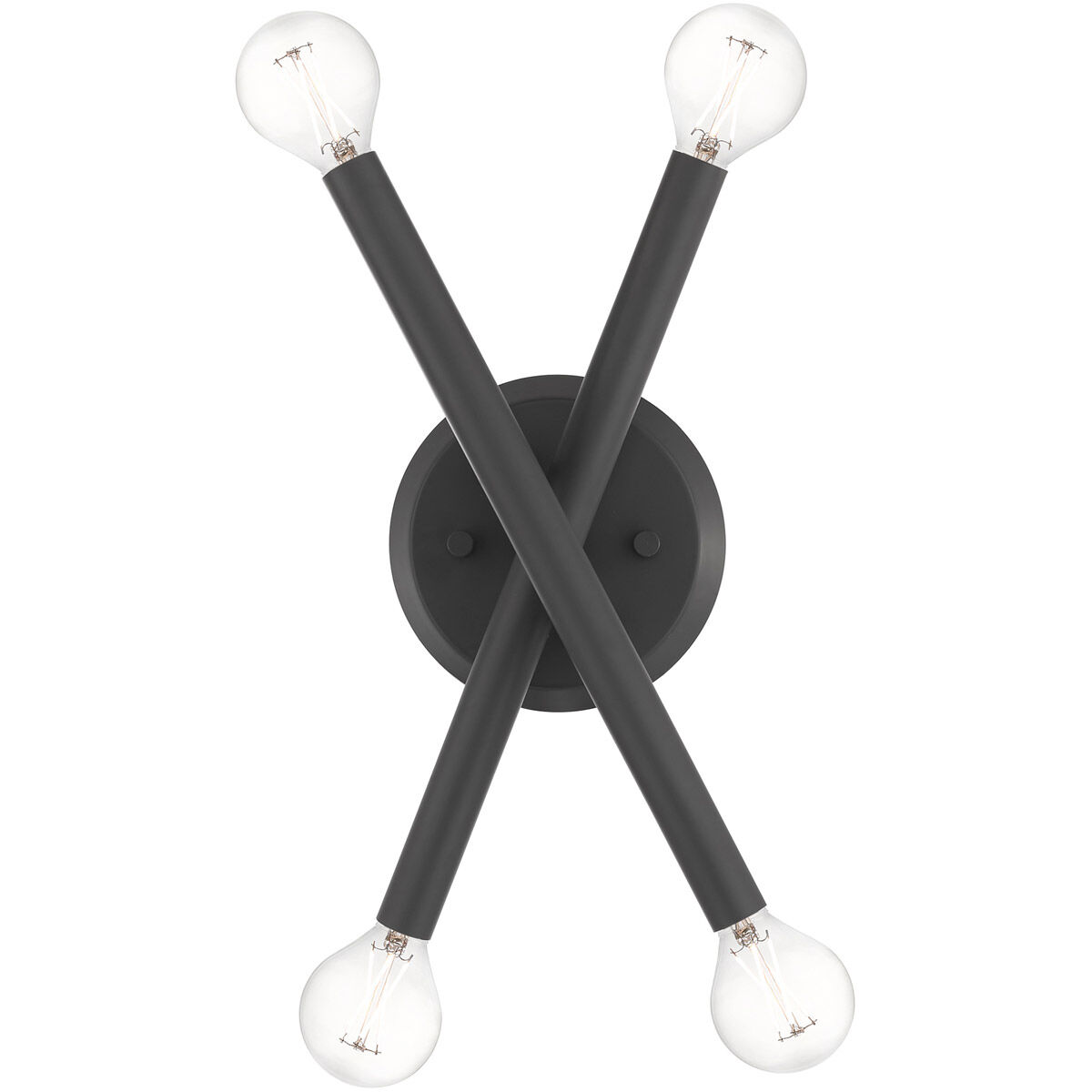 Soho 4 Light 6 inch Scandinavian Gray Sconce Wall Light