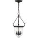 Jefferson 3 Light 10 inch Black Chain Lantern