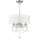 Newcastle 4 Light 16 inch Brushed Nickel Convertible Mini Chandelier/Ceiling Mount Ceiling Light