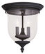 Legacy 3 Light 12 inch Black Flush Mount Ceiling Light