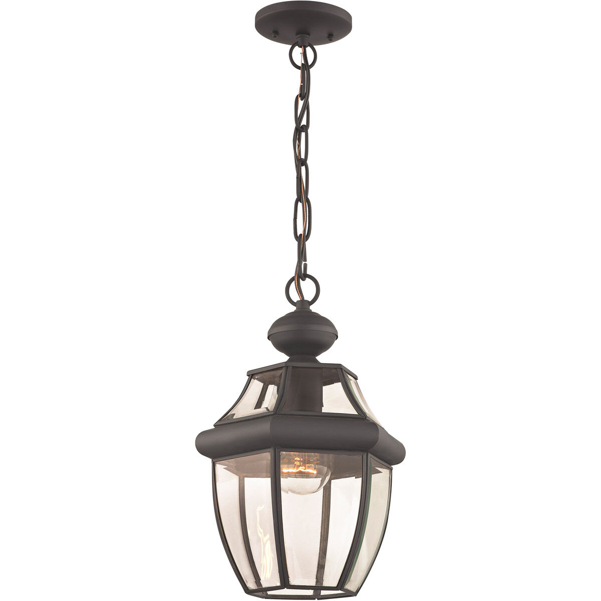 Monterey 1 Light 8.5 inch Bronze Outdoor Pendant Lantern