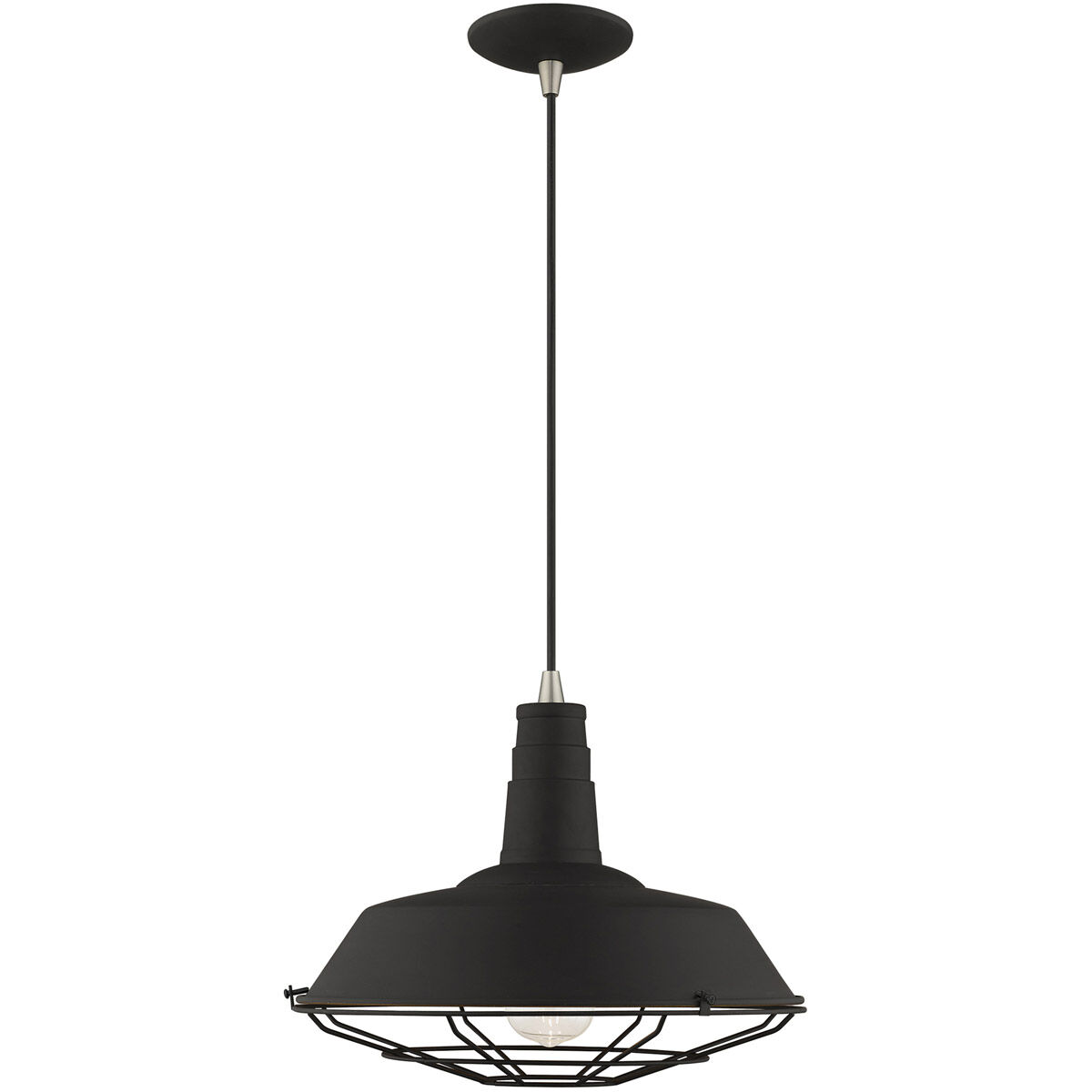 Allison 1 Light 14 inch Black Mini Pendant Ceiling Light