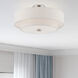 Meridian 4 Light 18 inch Brushed Nickel Semi-Flush Ceiling Light