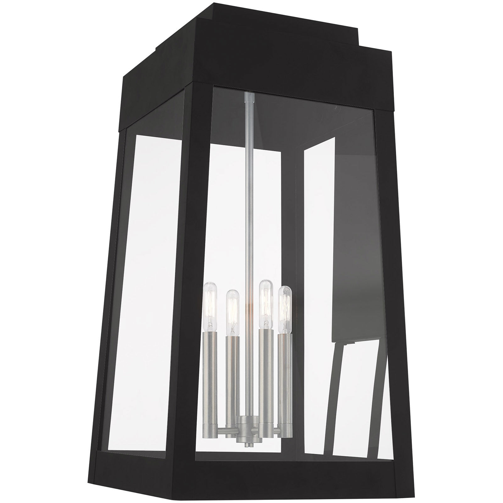 Oslo 4 Light 26 inch Black Outdoor Wall Lantern