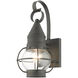 Newburyport 1 Light 14 inch Charcoal Outdoor Wall Lantern