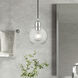 Downtown 1 Light 6.5 inch Brushed Nickel Mini Pendant Ceiling Light, Sphere