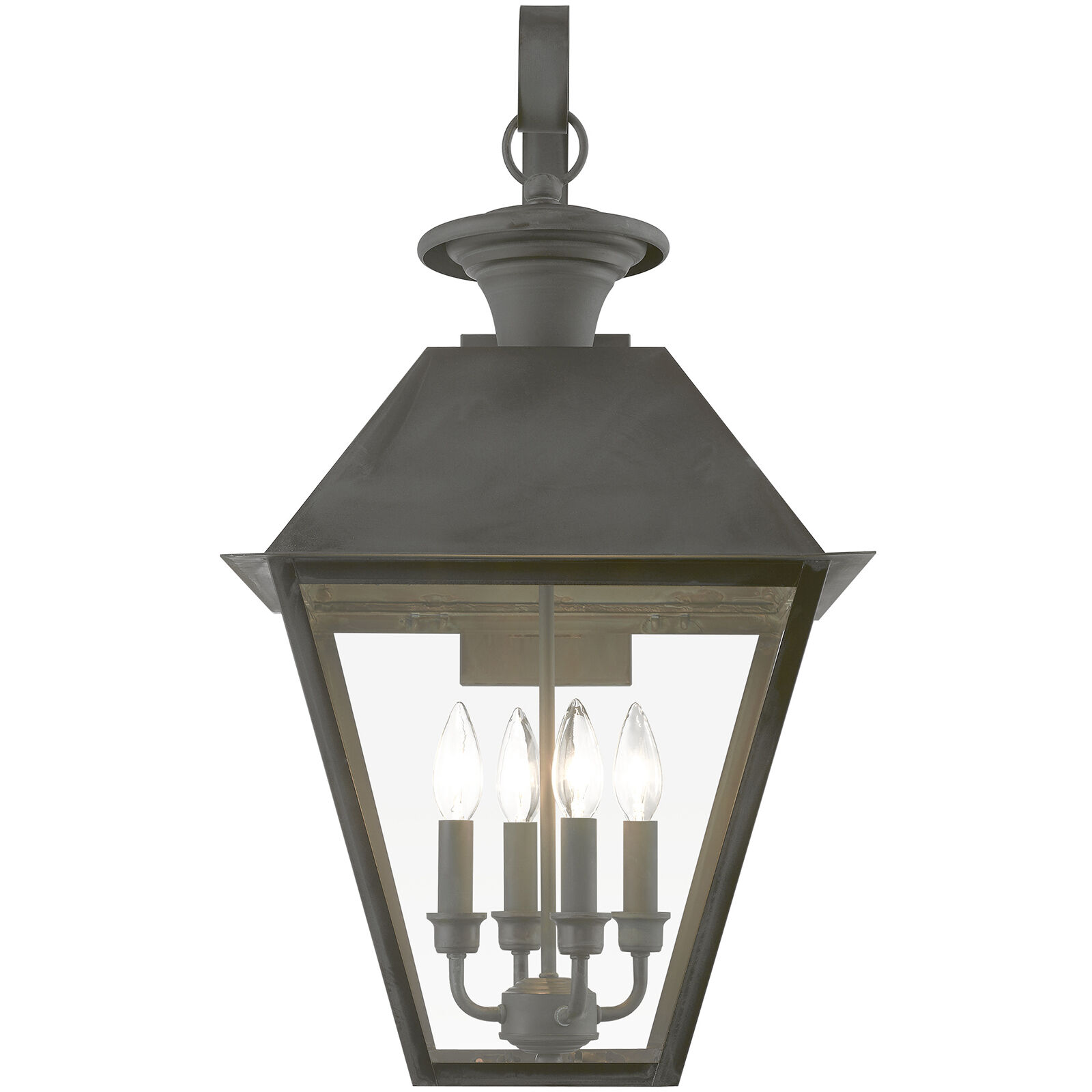 Wentworth 4 Light 28 inch Charcoal Outdoor Extra Wall Lantern, Extra Large