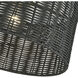 Weavington 1 Light 12 inch Black Medium Semi-Flush Ceiling Light, Medium