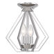 Prism 2 Light 11 inch Polished Chrome Convertible Mini Chandelier/Ceiling Mount Ceiling Light