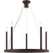 Alpine 6 Light 24 inch Bronze Chandelier Ceiling Light