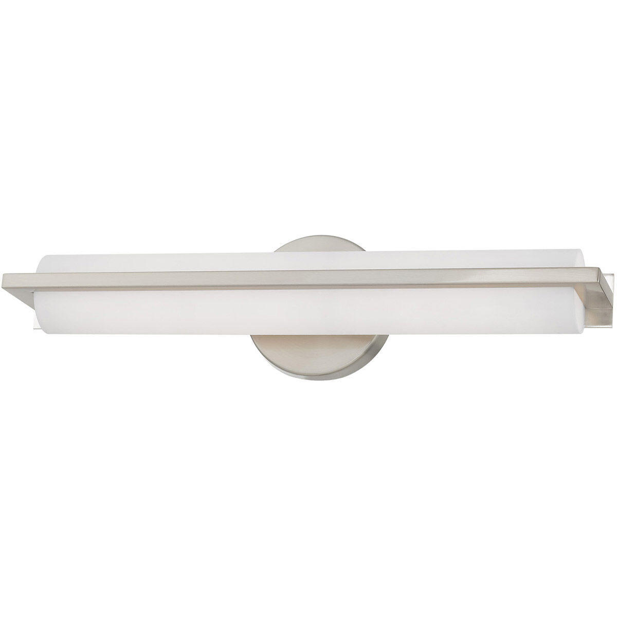 Visby LED 4 inch Brushed Nickel ADA Bath Vanity Wall Light