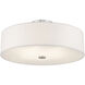 Meridian 4 Light 18 inch Brushed Nickel Semi-Flush Mount Ceiling Light 