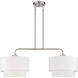 Manorwood 2 Light 35 inch Brushed Nickel Linear Chandelier Ceiling Light