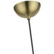 Stockton 1 Light 8 inch Antique Brass with Polished Brass Accents Mini Pendant Ceiling Light, Globe
