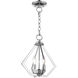 Prism 2 Light 11 inch Polished Chrome Convertible Mini Chandelier/Ceiling Mount Ceiling Light