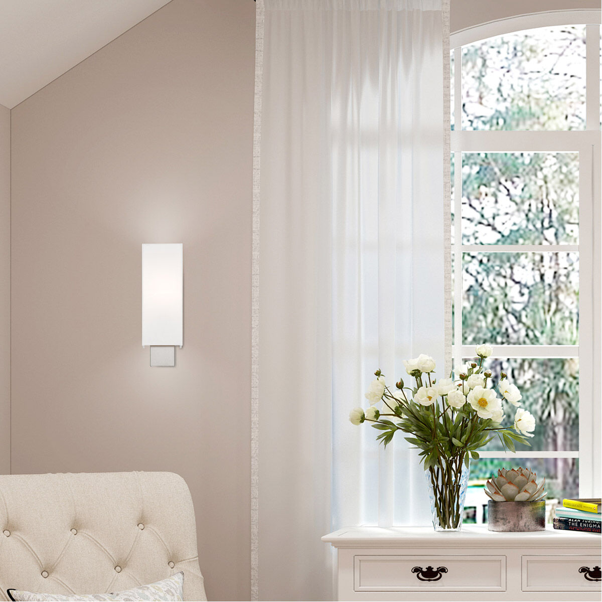 Clark 1 Light 5 inch Brushed Nickel ADA ADA Wall Sconce Wall Light