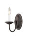 Home Basics 1 Light 4 inch Bronze Wall Sconce Wall Light