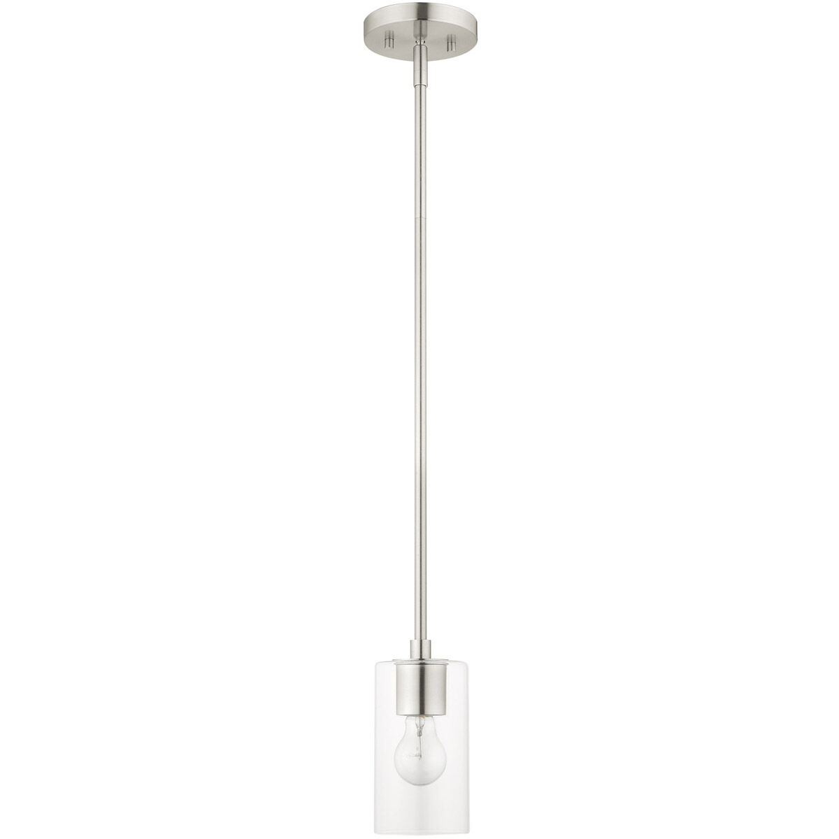 Zurich 1 Light 5 inch Brushed Nickel Pendant Ceiling Light