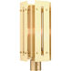 Utrecht 1 Light 20 inch Satin Brass Outdoor Post Top Lantern
