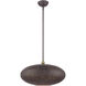 Charlton 3 Light 20 inch Bronze with Antique Brass Accents Pendant Ceiling Light