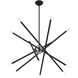 Soho 12 Light 36 inch Black Chandelier Ceiling Light