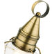 Newburyport 1 Light 15 inch Antique Brass Medium Outdoor Post Top Lantern