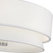 Fontana 4 Light 18 inch Brushed Nickel Semi-Flush Ceiling Light