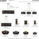 Acordia 4 Light 21 inch Antique Brass Extra Large Semi-Flush Ceiling Light, Extra Large
