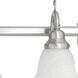 French Regency 5 Light 40.5 inch Brushed Nickel Bath Vanity Wall Light