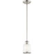 Middlebush 1 Light 6 inch Brushed Nickel Mini Pendant Ceiling Light
