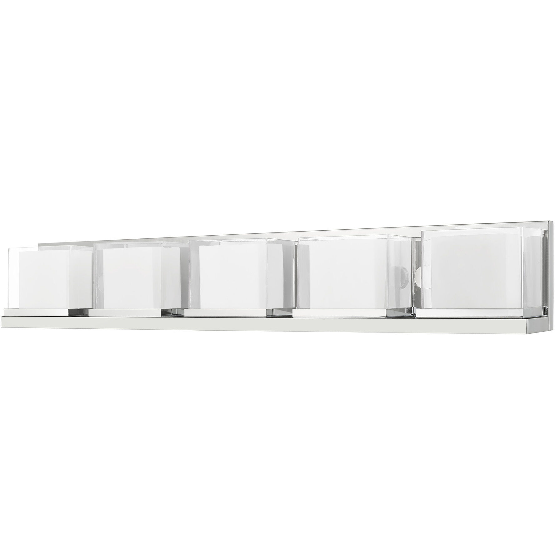 Duval 5 Light 42 inch Polished Chrome Bath Vanity Wall Light