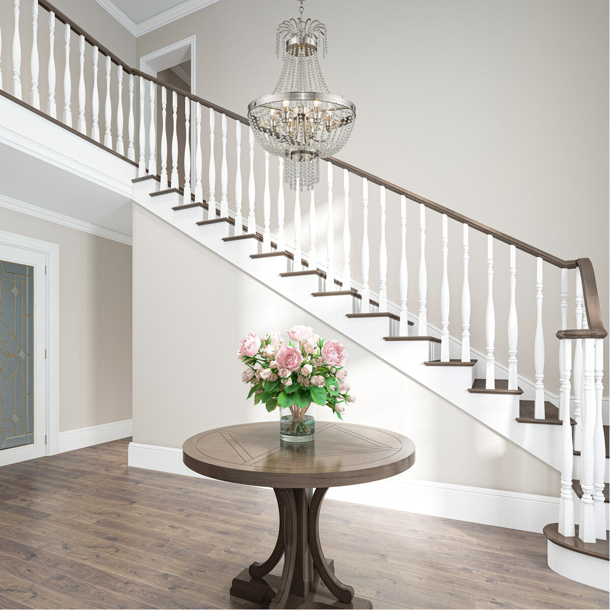 Valentina 6 Light 18 inch Brushed Nickel Pendant Ceiling Light