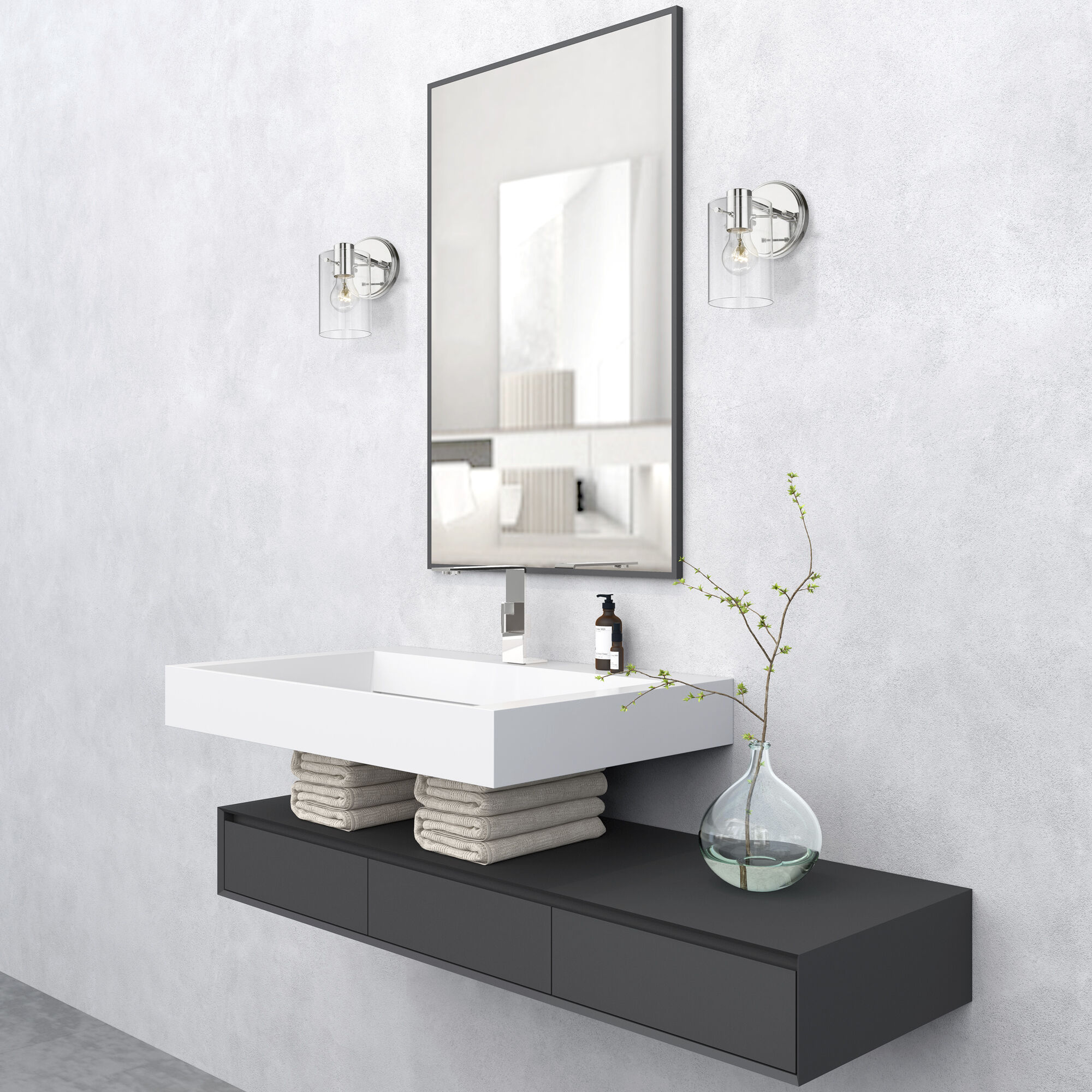 Munich 1 Light 5 inch Polished Chrome Single Sconce Wall Light, Single