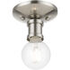 Lansdale 1 Light 5 inch Brushed Nickel Single Flush Mount Ceiling Light, Single