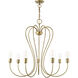 Lucerne 7 Light 30 inch Antique Brass Chandelier Ceiling Light