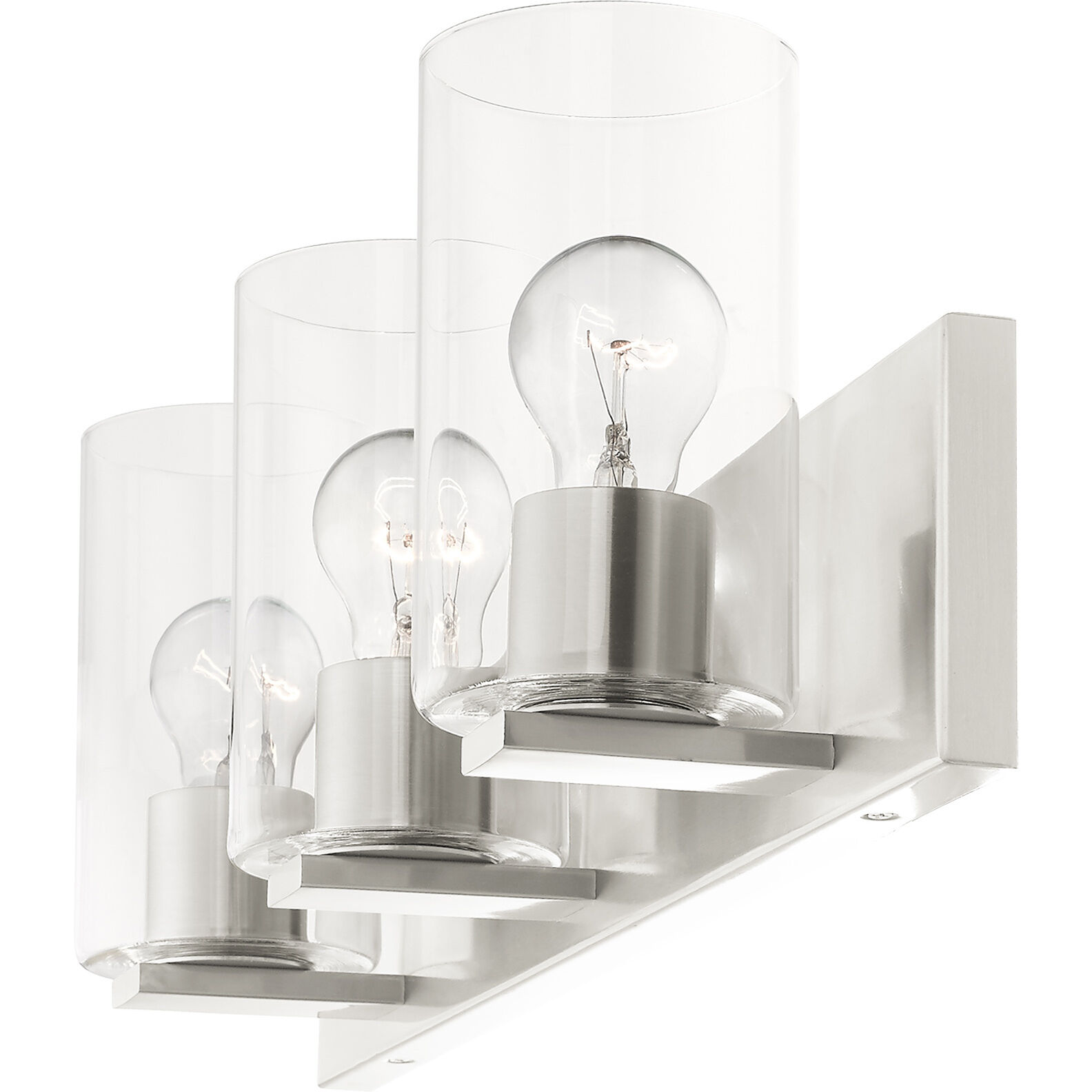 Zurich 3 Light 24 inch Brushed Nickel Vanity Sconce Wall Light