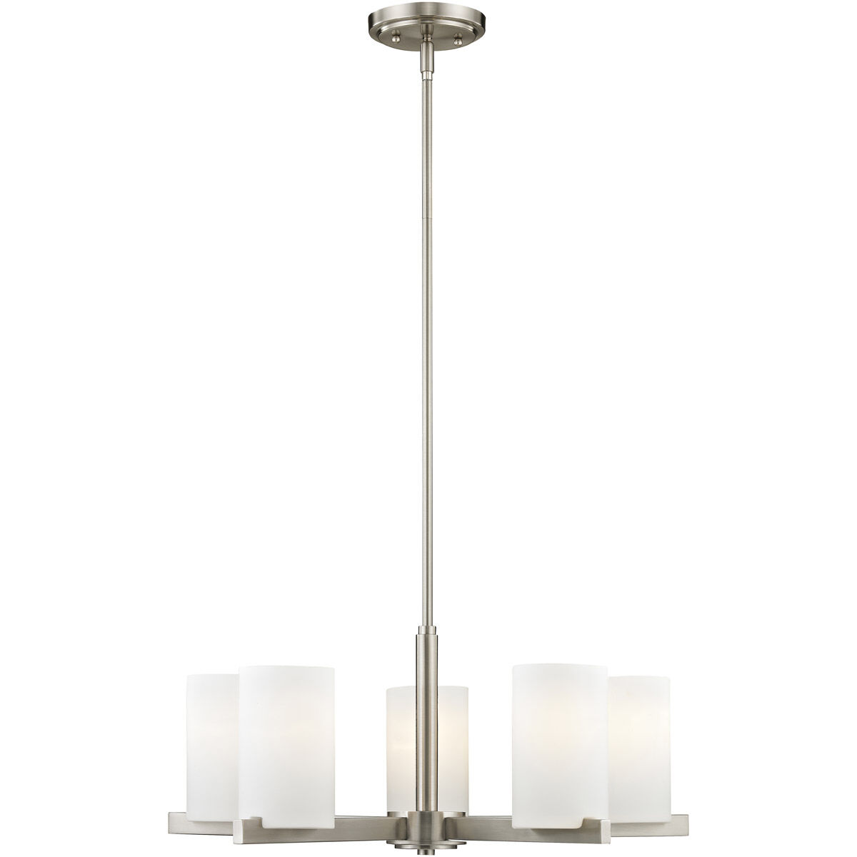 Astoria 5 Light 25 inch Brushed Nickel Chandelier Ceiling Light