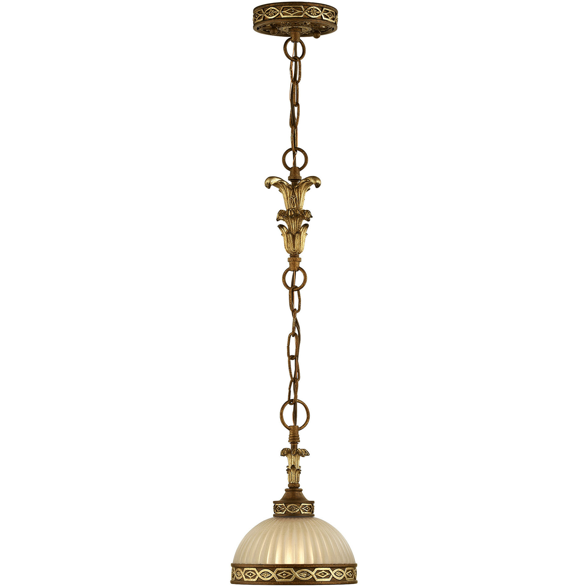 Seville 1 Light 7 inch Palacial Bronze with Gilded Accents Mini Pendant Ceiling Light