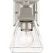Mission 1 Light 5 inch Brushed Nickel Sconce Wall Light
