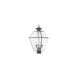 Westover 3 Light 22 inch Charcoal Outdoor Post Top Lantern