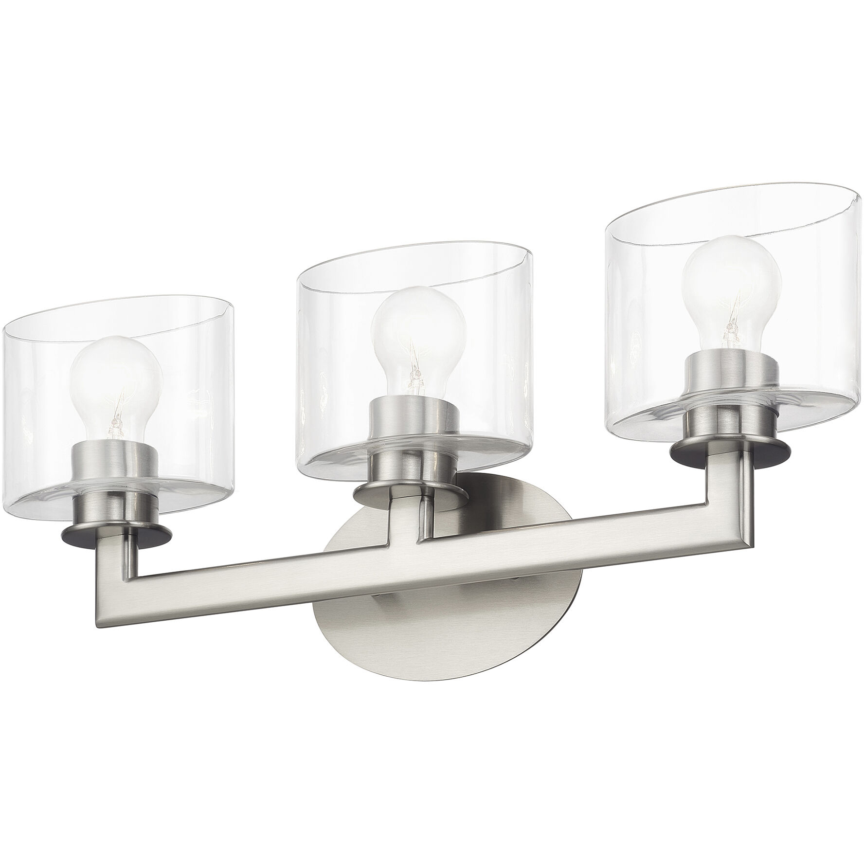 Bernardino 3 Light 23.75 inch Brushed Nickel Vanity Wall Sconce Wall Light
