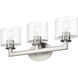 Bernardino 3 Light 23.75 inch Brushed Nickel Vanity Wall Sconce Wall Light