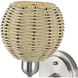 Summervine 1 Light 6.5 inch Brushed Nickel Single Sconce Wall Light, Single
