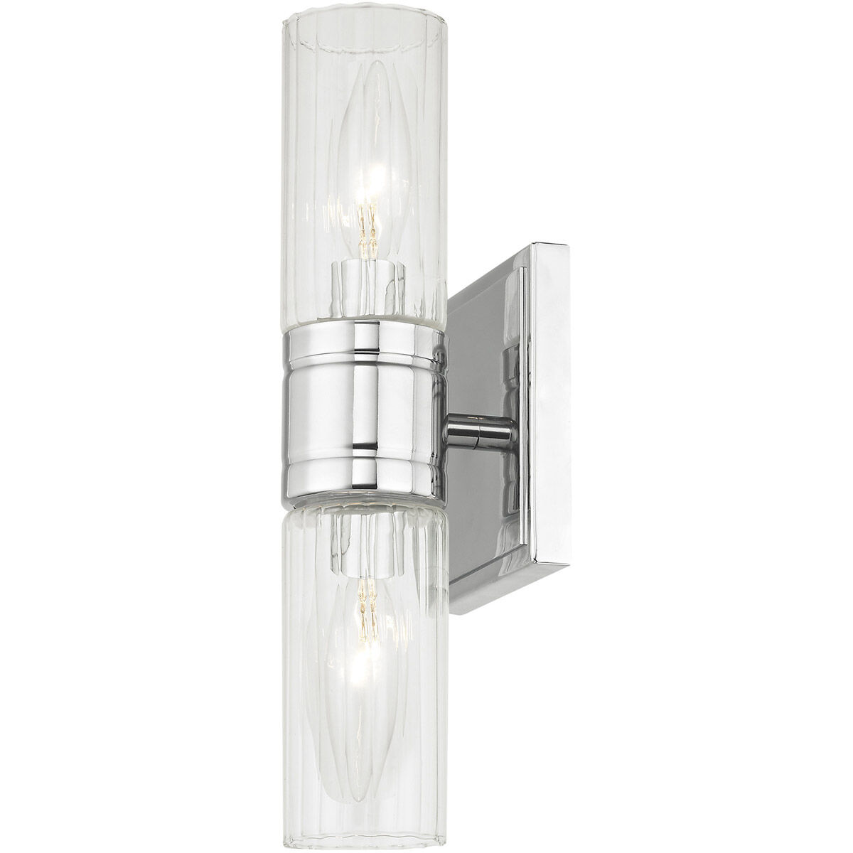 Midtown 2 Light 12 inch Polished Chrome Bath Vanity Wall Light