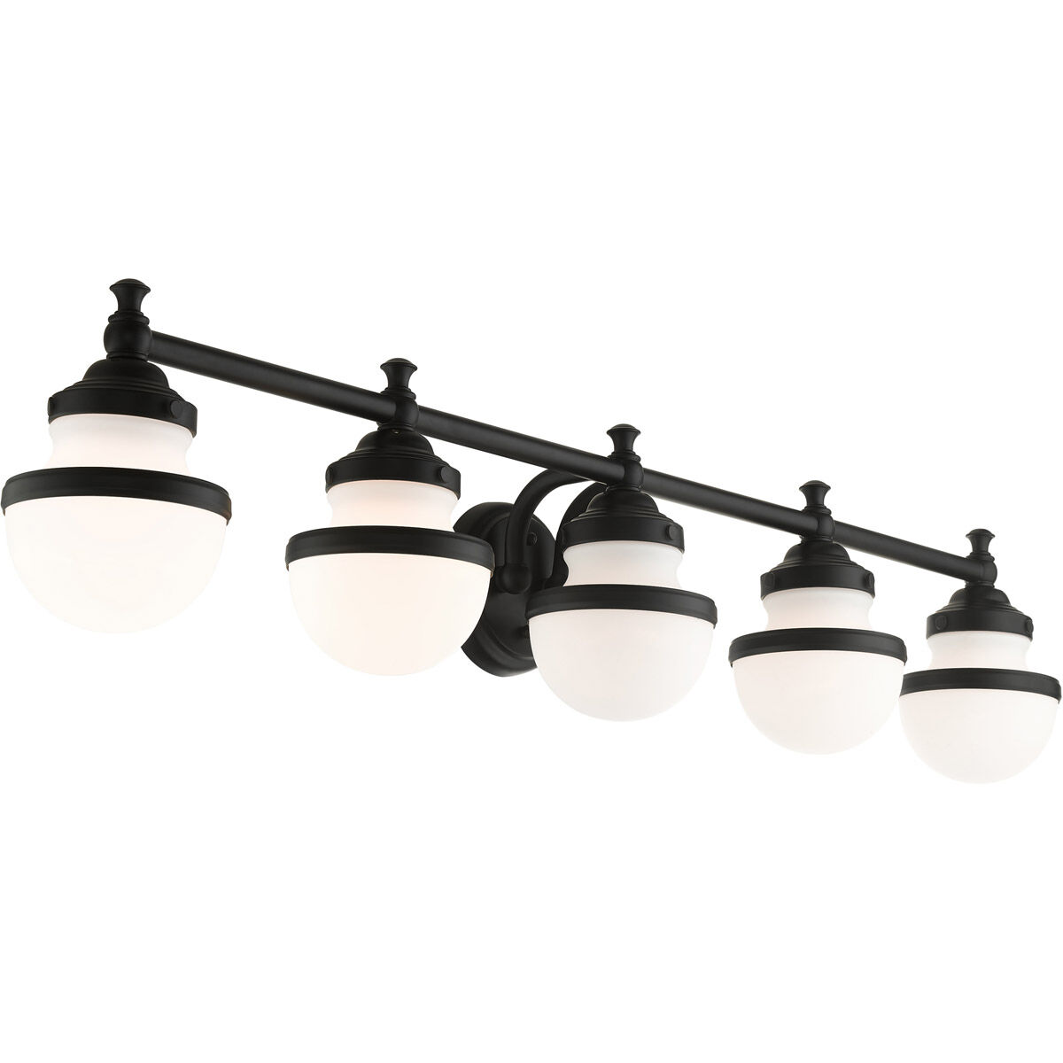 Oldwick 5 Light 43 inch Black Vanity Sconce Wall Light
