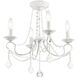 Pennington 4 Light 18 inch Antique White Convertible Mini Chandelier/Ceiling Mount Ceiling Light