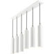Ardmore 6 Light 44 inch Shiny White Finish Linear Pendant Ceiling Light