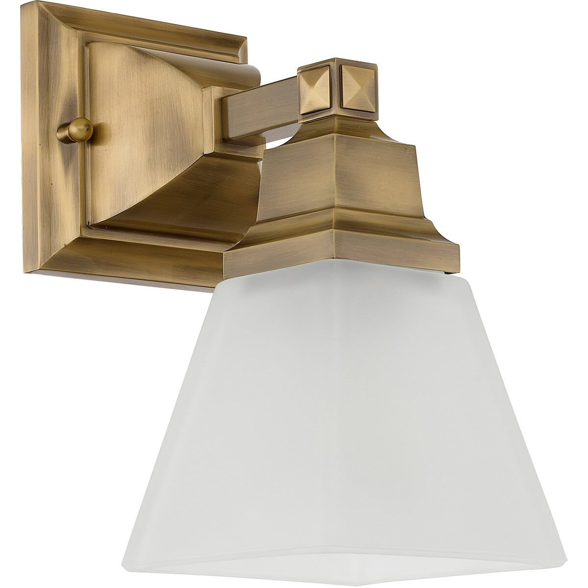 Mission 1 Light 5 inch Antique Brass Wall Sconce Wall Light